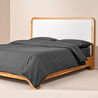 Penelope %100 Pamuk Percale Nevresim Seti 200x220 Cm Antrasit - Pure Serisi