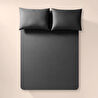 Penelope %100 Pamuk Percale Lastikli Çarşaf 100x200 Cm Antrasit - Pure Serisi