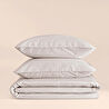 Penelope %100 Pamuk Percale Nevresim Seti 260x240 Cm Gri - Pure Serisi
