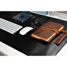 Bloominbag Still & Silent – Charcoal Gerçek Deri Masa Matı Macbook Altlığı Ve Mousepad
