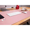 Bloominbag Still & Silent – Pink Gerçek Deri Desk Mat Macbook Altlığı Ve Mousepad