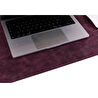 Bloominbag Still & Silent - Scarlet Red Doğal Deri Desk Mat Macbook Altlığı Ve Mousepad