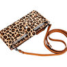 Bloominbag Urban Wild Leopar Desenli Deri Unisex Askılı Cüzdan
