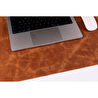 Bloominbag Still & Silent – Golden Tan Gerçek Deri Desk Mat Macbook Altlığı Ve Mousepad