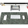 Bloominbag Still & Silent – Pickle Gerçek Deri Desk Mat Macbook Altlığı Ve Mousepad