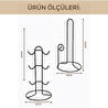 Vienev Zümrüt Metal Tezgah Üstü Mutfak Seti | Fincanlık & Kağıt Havluluk