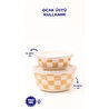 Emaylab Beige Emaye İkili Kase Seti