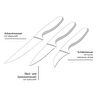 Tchibo 3 Adet Mutfak Bıçağı