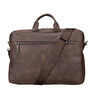 Bloominbag Executive Guard 16 Inç Koyu Kahverengi Deri Laptop / Macbook Çantası
