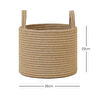 Ocean Home Textile Jüt Halat Sepet 26 X 22 Cm