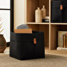 Ocean Home Textile Siyah Renk Keçe Sepet 30 X 30 X 30 Cm