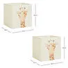 Ocean Home Textile 2'li Çocuk Odası Sevimli Zürafa Kutu Set 33 X 30 X 33 Cm