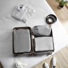 Ocean Home Textile 3'lü Gri Renk Bavul İçi Düzenleyici Set