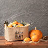 Ocean Home Textile Choose Happy Jüt Sepet 30 X 21 X 18 Cm