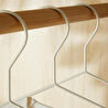 Ocean Home Textile 3'lü Mat Beyaz Renk Kauçuk Kaplamalı Metal Giysi Askısı 20.50 X 42 X 0.3 Cm