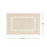 Ocean Home Textile Yıkanabilir Pamuklu Ekru Renk Banyo Paspası 40 X 60 Cm