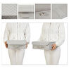 Ocean Home Textile 2'li Gri Balıksırtı Kapaklı Kutu Set 30 X 23 X 11 Cm