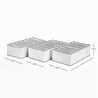 Ocean Home Textile 3'lü 7 Bölmeli Gri Çizgili Çekmece İçi Düzenleyici Set