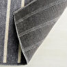 Ocean Home Textile Gri Renk Çizgi Desenli Şönil Halı Kilim 160 X 230 Cm