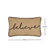 Ocean Home Textile Believe Jüt Kırlent Kılıfı 50 X 30 Cm