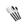 The Mia Comida Çatal Kaşık Bıçak Takımı Siyah 24 Parça