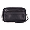 Bloominbag Bloomclutch Forge Obsidian Black Luxe Hakiki Deri Unisex Clutch