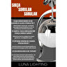 Luna Lighting Clasy Model Krom Kaplama Led Sarkıt Avize Beyaz Işık