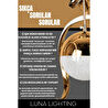 Luna Lighting Zümrüt Model Şık Tarz Modern Led Avize 3 1 Gold Ledli Salon Avize