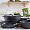 Kitchenaid Yuvarlak Çift Kulplu Izgara Tavası 26 Cm Paslanmaz Çelik