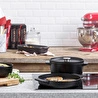 Kitchenaid Yuvarlak Çift Kulplu Izgara Tavası 26 Cm Paslanmaz Çelik