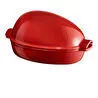 Emile Henry Fırın Kabı Yuvarlak Et/tavuk/hindi Pişime 4,5 L Kırmızı/burgundy