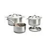 De Buyer Alchimy 3 Katmanlı 6 Parça Paslanmaz Çelik Tencere Seti Paslanmaz Çelik