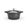 De Buyer Choc Extreme Yapışmaz Kaplama Cam Kapaklı Tencere 20 Cm Siyah