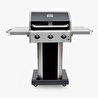 Kenmore Gazlı Barbekü 3 Ocaklı Siyah - Metal