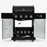 Kenmore Gazlı Barbekü 4 Ocaklı Siyah