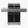 Kenmore Gazlı Barbekü 4 Ocaklı Siyah - Metal
