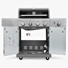 Kenmore Gazlı Barbekü 4 Ocaklı Siyah - Metal