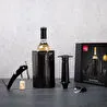 Vacu Vin Premium Şarap Seti 4 Parça Hediye Kutulu Siyah