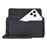 Bloominbag Bloomporter Shadow Black Hakiki Deri Telefon Bölmeli Cüzdan