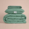 Penelope Microfiber Kumaş Tek Kişilik Yeşil Yastık Yorgan Seti - Colors In Comfort