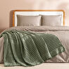 Penelope %100 Pamuk Dokuma Yatak Örtüsü 240x250 Cm Yeşil - Belinda Serisi