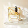 Ocean Home Textile 2'li Altın Renk Metal Sepet Set 33 X 27 X 20 Cm