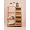 The Mia Bambu 4 Katlı Kapaklı Düzenleyici Dolap Raf 87x66x33 Cm