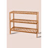 The Mia Bambu 3 Katlı Düzenleyici Dolap Raf Ayakkabılık 70x59x26 Cm