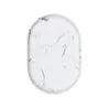 The Mia Marble Banyo Tepsisi Beyaz 30x20x3 Cm