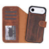 Bloominbag Bloomcase Magic Wallet Mahogany Saddle Hakiki Deri Iphone 17 Air(6.5