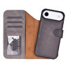 Bloominbag Bloomcase Magic Wallet Ash Mist Gray Hakiki Deri Iphone 17 Air(6.5
