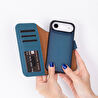 Bloominbag Bloomcase Magic Wallet Midnight Blue Hakiki Deri Iphone 17air(6.5