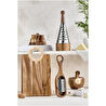 Lora Bianca 5 Parça Akasya Ahşap Set - Dik Rende, Havan, Sarımsak Rendesi, Kesme Tahtası Ve Tuzluk Biberlik Kahverengi