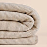 Penelope Verso Pamuklu Tek Kişilik Battaniye 150x200 Cm - Bej Krem